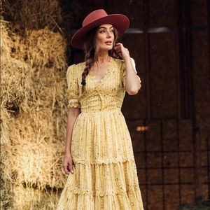 Jessakae Goldie yellow floral dress